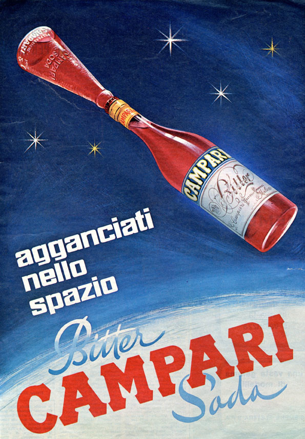 Монета 4 евро Campari с изображением работы Леонетто Каппиелло и символикой бренда