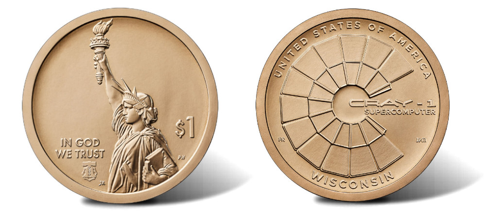 Доллар США Висконсин 2026 Крэй-1 суперкомпьютер инновации Колокол Свободы 250 лет