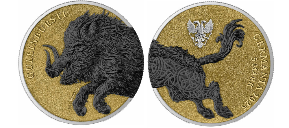 Монета Gullinbursti из серии Germania Beasts