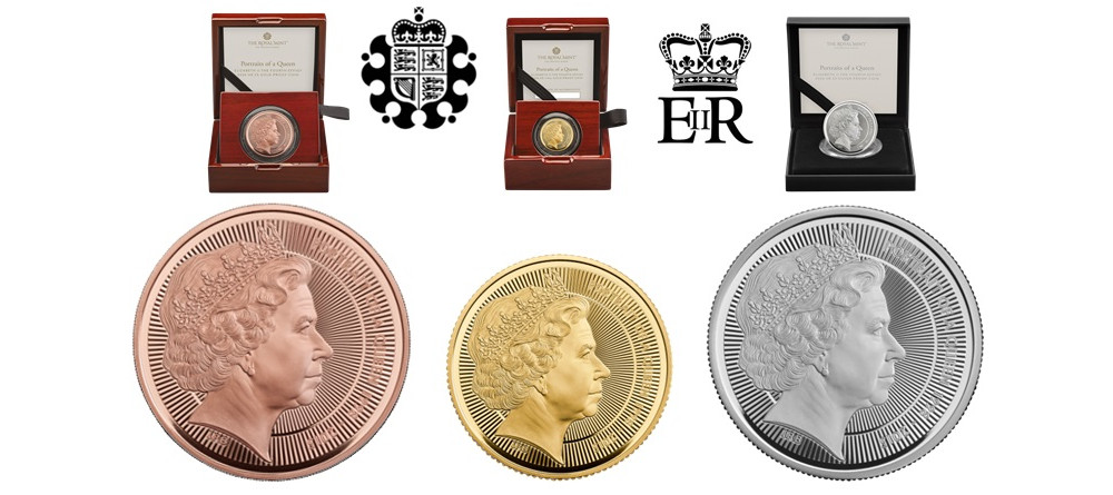 Памятная монета Великобритании 2026 года — эфигия королевы Елизаветы II работы Иэна Рэнк-Бродли, аверс с королём Чарльзом III